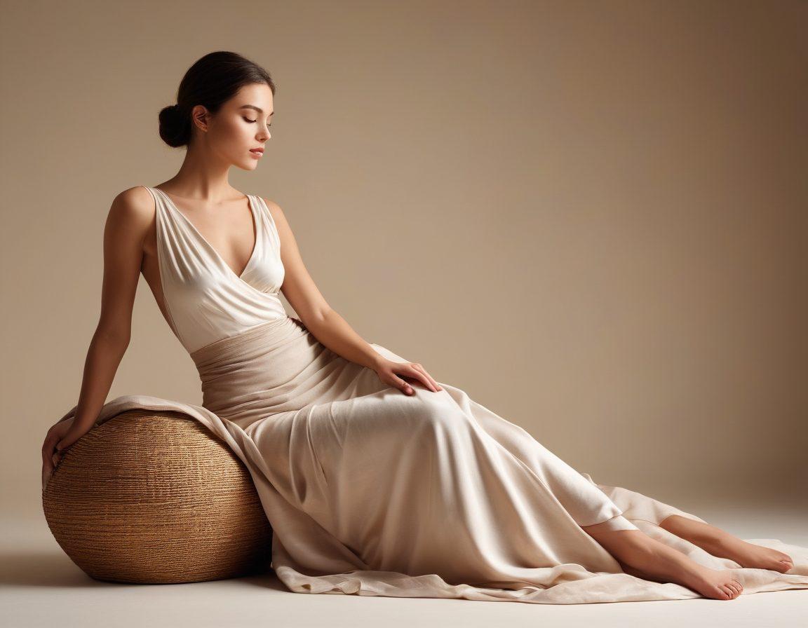 A serene studio setting featuring a diverse group of models gracefully posed in various forms, highlighting the elegance of the human body. Soft, diffused lighting casts gentle shadows to enhance the contours of the figures, creating an atmosphere of intimacy and respect for the art. The background is minimalist, emphasizing the natural beauty of the models, with subtle textures to add depth. Artistic elements like soft fabrics or natural props subtly included to complement the scene. super-realistic. warm tones. soft focus.